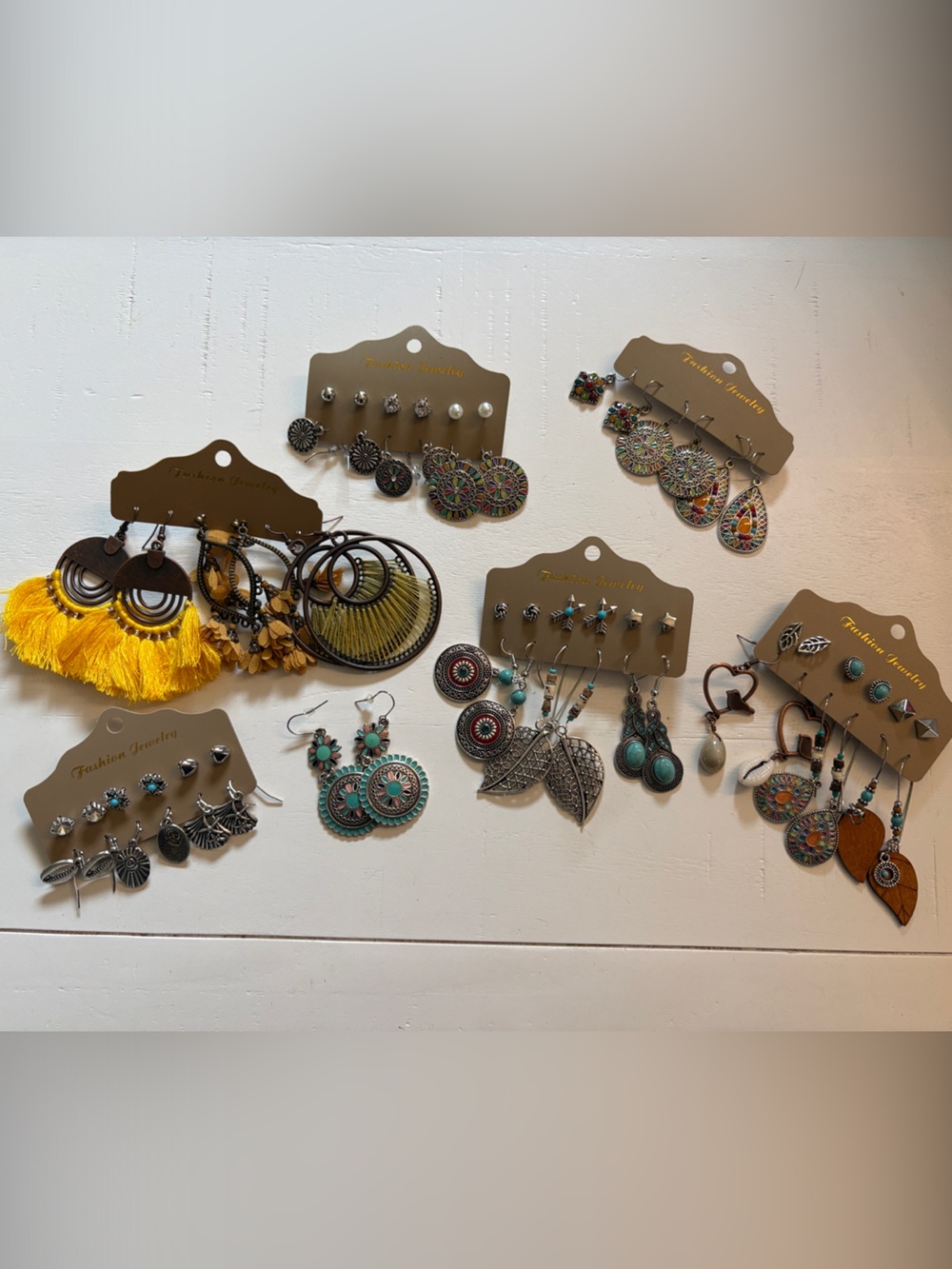 Fashion Jewelry Multicolor & Yellow Boho Earring Collection